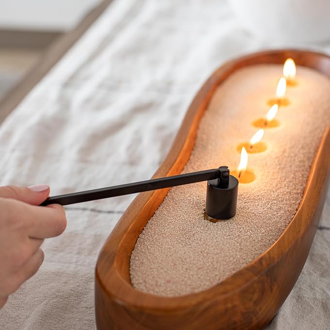 Foton Candles Care Kit with USB-Rechargeable Electric Lighter, Candle Snuffer, Wick Dipper and Candle Wick Trimmer - Candles Accessory Set