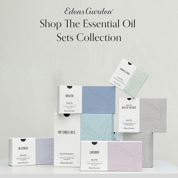 Edens Garden OK For Kids Essential Oils Sampler 18 Set – 100% Pure Therapeutic Grade, Aromatherapy Scents for Gentle Skin Care, Diffusers & Home – Natural, Undiluted & Family Friendly, .92 ml/ 18 Pack