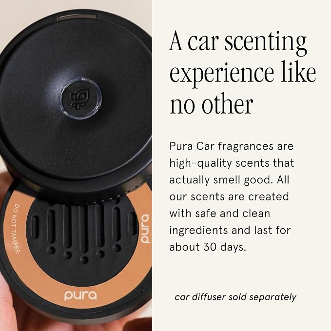 Pura Car Scent Refill - Fragrance for Pura Car Diffuser - Clean & Safe Luxury Diffuser Scent - Long-Lasting Fragrance for 30 Days of Aroma- White Pumpkin