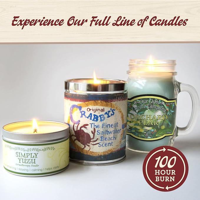 Our Own Candle Company Ghost Berry Scented Candle, Mason Jar, 13oz, Long Lasting 100 Hour Burn, Fall & Holiday Gift