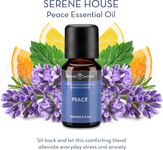 Serene House Peace & Calming Collection - 100% Natural Essential Oil Gift Set