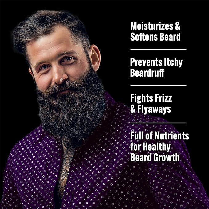 The Bearded Mack Grooming Co Beard Oil - Sleepwalker Mack - Lavender & Vanilla - Softens Beard, Removes Beard Itch & Promotes Healthy Beard Growth, 1 oz