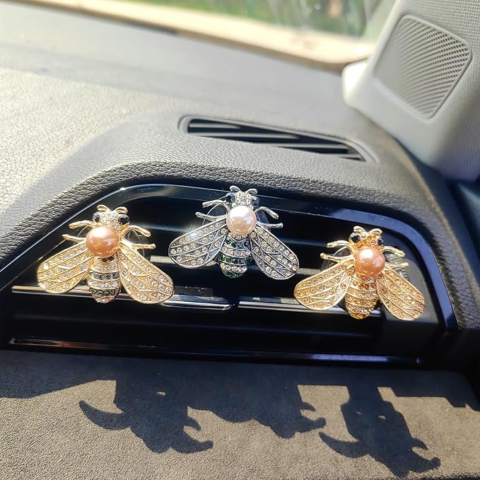 Bling Car Air Freshener Vent Clips, Cute Diffuser Vent Clip Decoration, Unique Car Accessories for Women and Men