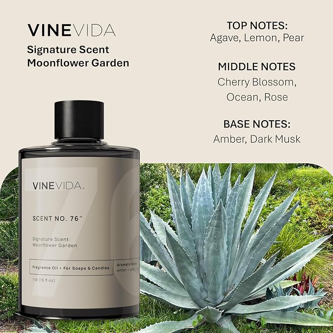 VINEVIDA [16oz] Scent No.76 Fragrance Oil for Candle Making and Soap Making - Premium Candle Scents for Soy Candles