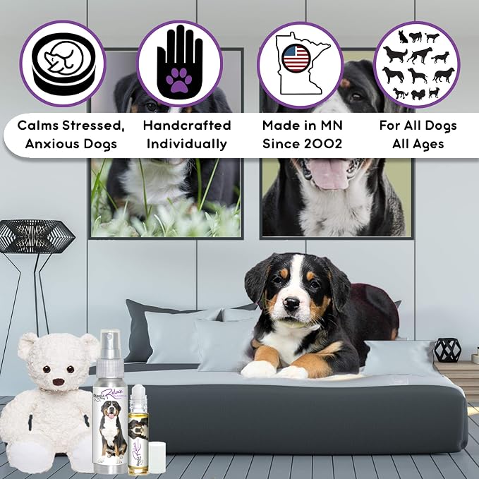 The Blissful Dog Greater Swiss Mountain Dog Relax Aromatherapy Spray for Your Dog's Anxiety