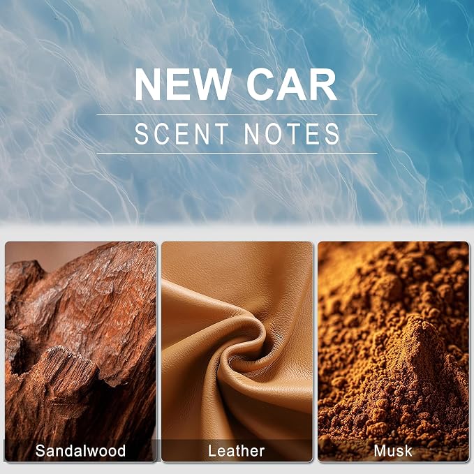 JUSTTOP New Car Scent Car Air Freshener Clip,Provides Long Lasting Fragrance Holding for Over 120 Days,4 Vent Clips,4ml Each,Auto Accessories for Men or Women