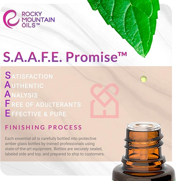 Rocky Mountain Oils at Peace Essential Oil Blend with Essential Oils - Aromatherapy Oils for Diffuser and Topical - Relaxing and Calming Essential Oils - 15ml