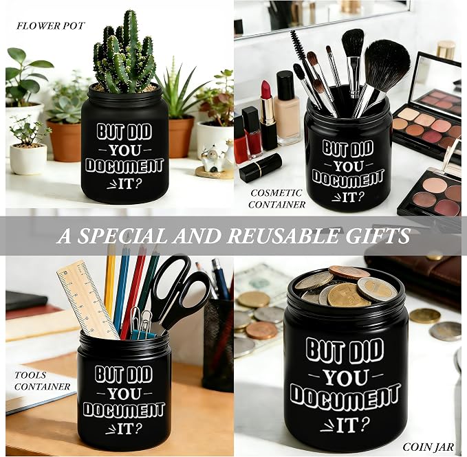 Funny Office Gift for Women Men, But Did You Document It, Humorous Desk Decor for Him Her, Corporate Humor Gifts for Programmers, Engineers, IT Coworkers, 7oz Black Lavender Scented Candle, Style-L
