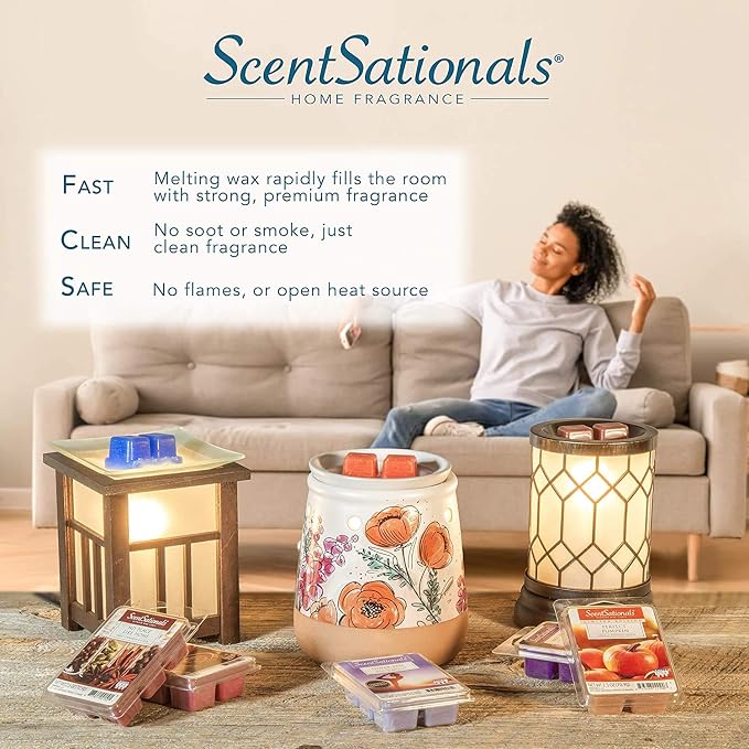 ScentSationals Tropical Fiesta Scented Wax Melts - Pineapple, Berries, & Kiwi, 10oz (24 Cubes)