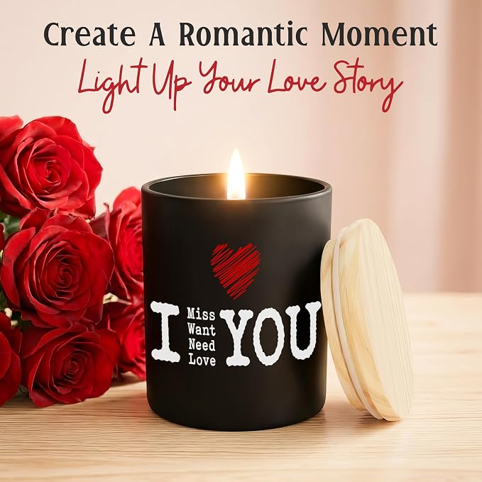 GAUDORA Anniversary Couple Gift for Women Men - Long Lasting Vanilla Lavender Scented Candle 10 oz - Wedding Engagement Birthday Gifts for Him Her Girlfriend Boyfriend Husband Wife