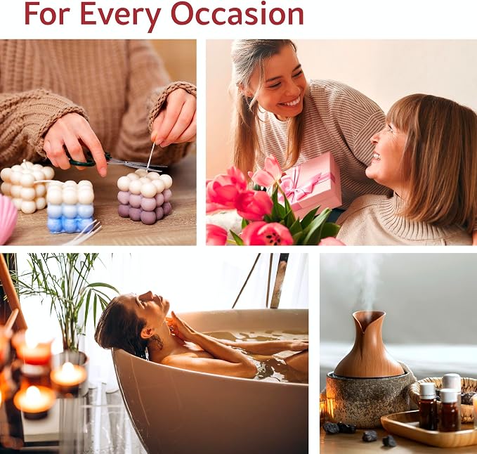 O'linear Essential Oils 6 Blends Set - Perfect for Humidifiers and Diffusers, Aromatherapy Diffuser Oils Scents, Essential Oil Kit for Home Use, Essential Oil Pack with Various Scents
