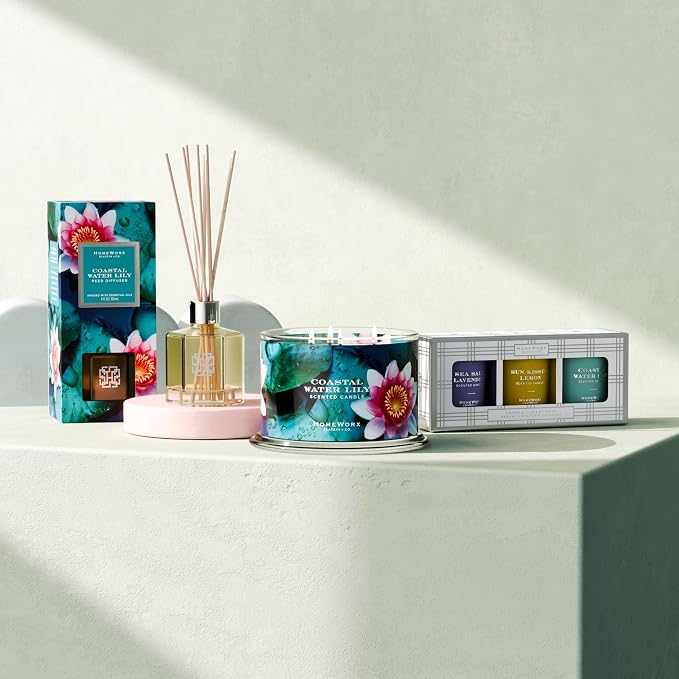 HomeWorx by SLATKIN + CO. Coastal Water Lily Reed Stick Diffuser