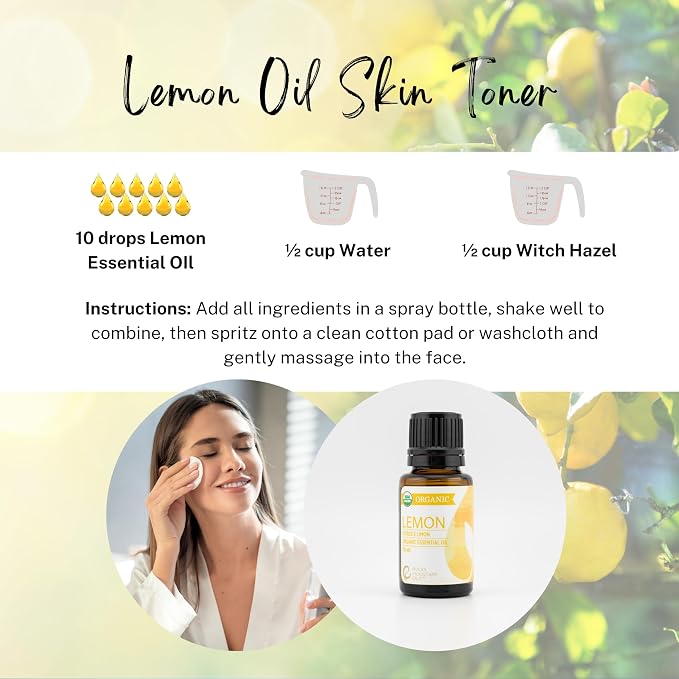 Organic Lemon Essential Oil 15ml