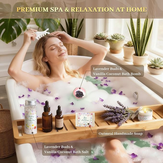 Care Package for Women Spa Gift Set Self Care Gift Basket Gift Baskets for Women Birthday Gifts Get Well Soon Sympathy Relaxation Stress Relief After Surgery Recovery Cancer Care Thinking of You