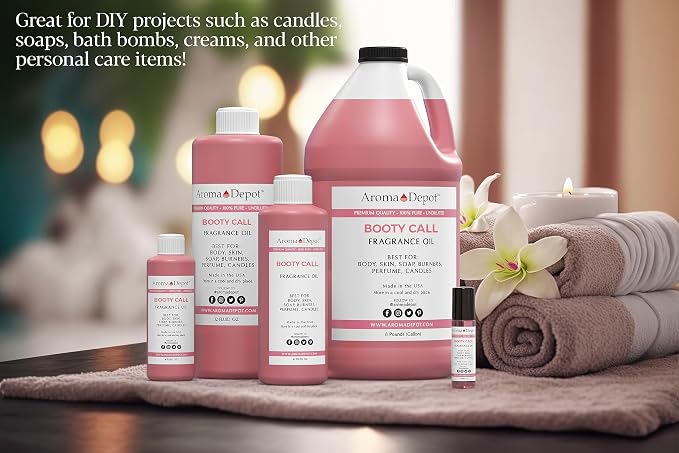 Boo ty Call Type 2oz. Fragrance Oil I Perfume I Skin Oil I Scented Oil. DIY Projects Such as Candles, Bath Bombs, Body Butters, Creams & Lotions. Few Drops in The Diffuser, Burners, or Warmers.