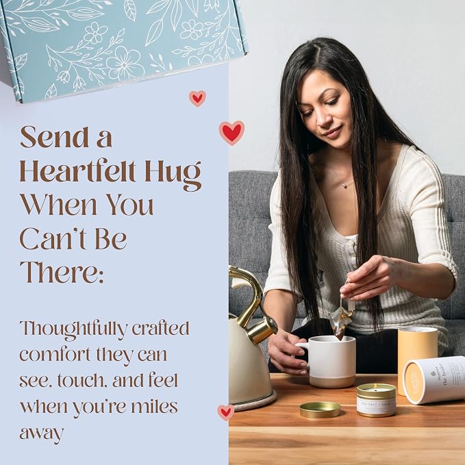 Unboxme Comfort Care Package - Get Well Soon Gift Basket for Women with Cozy Socks & Tea