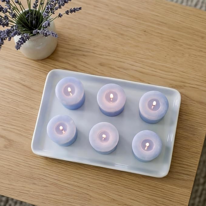 Aroma Naturals Votive Candles with Lavender, Tranquility, 6 Count