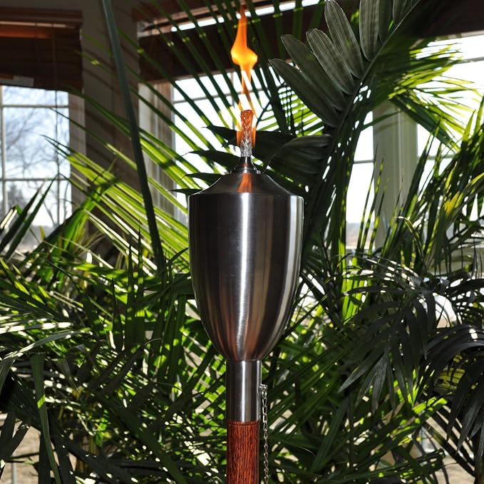 EricX Light Long Life Fiberglass Replacement Wicks for Tiki Torch - 12 Piece - 0.5 by 9.85 Inch