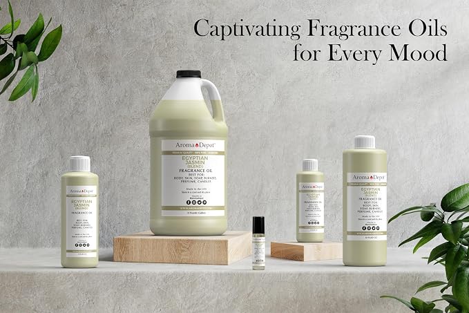 Egyptian Jasmine 4 oz. Fragrance Oil I Perfume I Skin Oil I Scented Oil. DIY Projects Such as Candles, Bath Bombs, Body Butters, Creams & Lotions. Few Drops in The Diffuser, Burners, or Warmers.