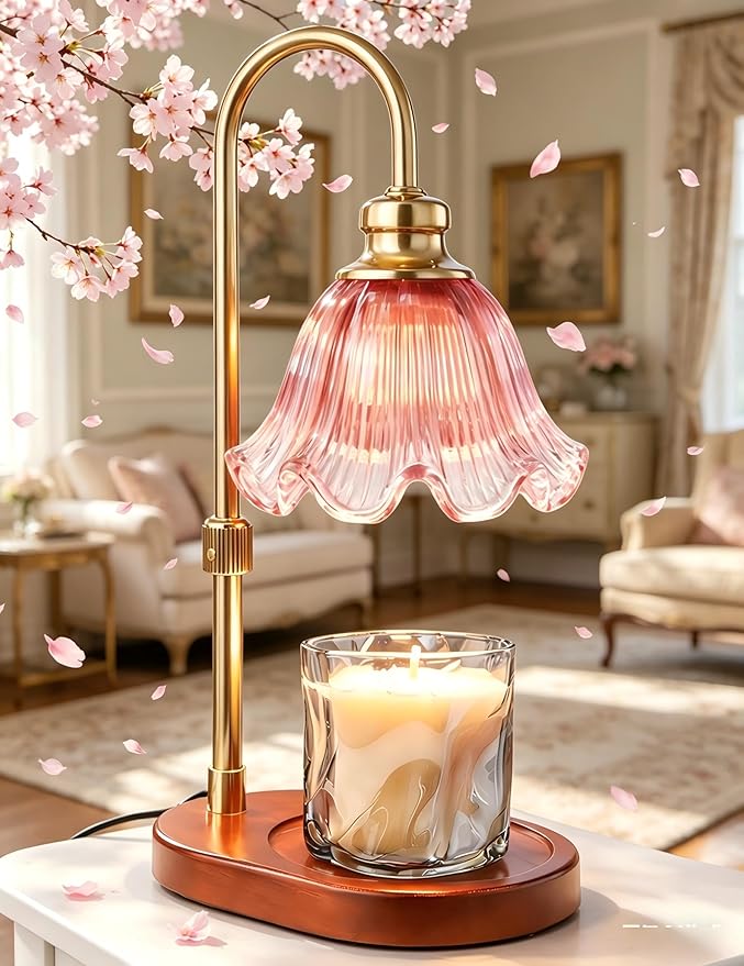 Candle Warmer Lamp with Timer, Christmas Decorations Indoor, Birthday Gifts for Women Mom, Warming Gifts for Office, Dorm, Apartment & New Home Decor