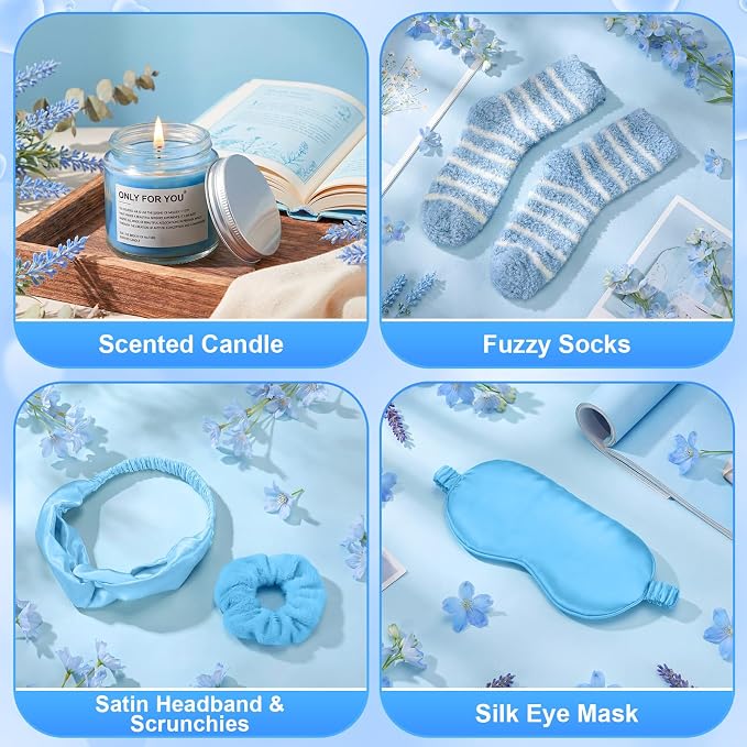 11 Pcs Birthday Gift for Women Mother Gifts Set Spa Gift Baskets for Women Get Well Care Package for Mom Her Wife Friend