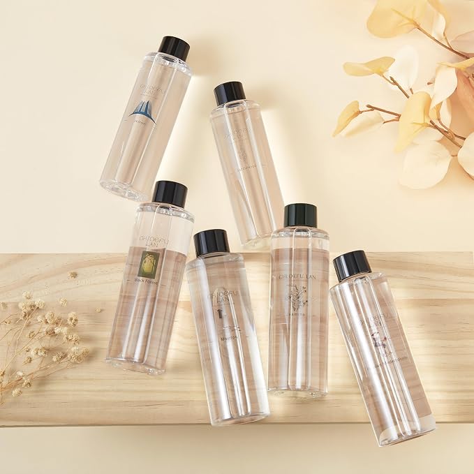 Rose Scented Oil Diffuser Refill 200ml/6.76 fl oz Natural Fragrances Oil - Best for Aromatherapy, SPA and Home, 0% Alcohol, Blend to Promote Beauty and Tranquility