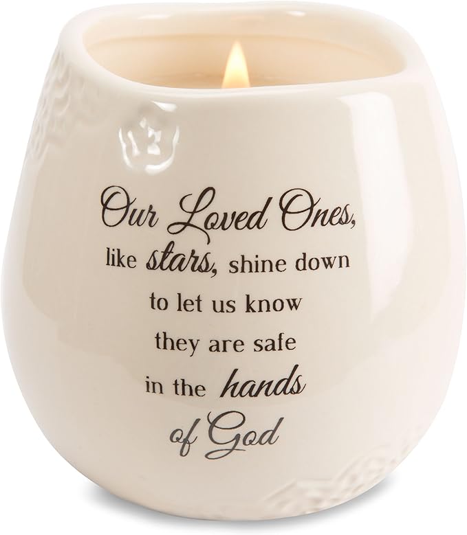 Pavilion Gift Company - Light Your Way Memorial 19175 in Memory Loved Ones Shine Ceramic Soy Wax Candle