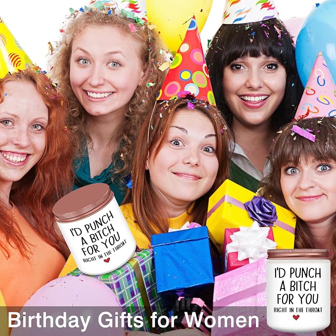 Homsolver Birthday Gifts for Women, Mothers Day, Best Friend Birthday Christmas Gifts for Women, Mom, Friend, Bestie, Sister, BFF, Her, Unique Friendship Lavender Candles Gift Idea
