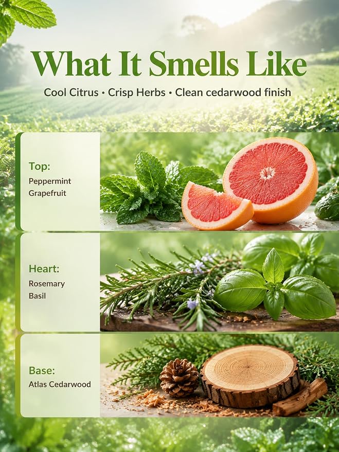 Clear Focus — A 100% Pure Essential Oil Blend, Cool-Citrus Herbal Blend that Keeps The Mood Alert and Focused, Fresh—Never Tense, Essential Oils for Diffusers for Home