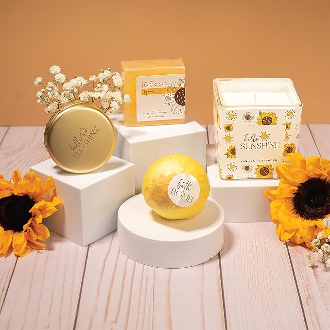 The Love Crate Co Sunflower Gifts for Women, Sunshine Gift Box | Thoughtfully Curated Gift Experience
