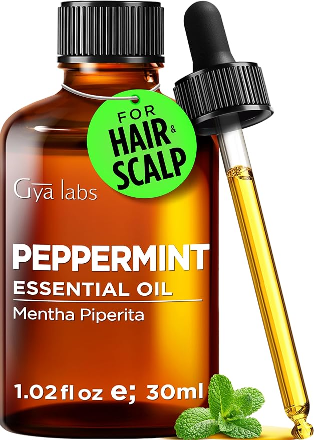 100% Pure Peppermint Essential Oil - 1.02 Fl Oz - Peppermint Oil for Hair, Skin, Diffuser, Aromatherapy & DIY Candle Making Scent