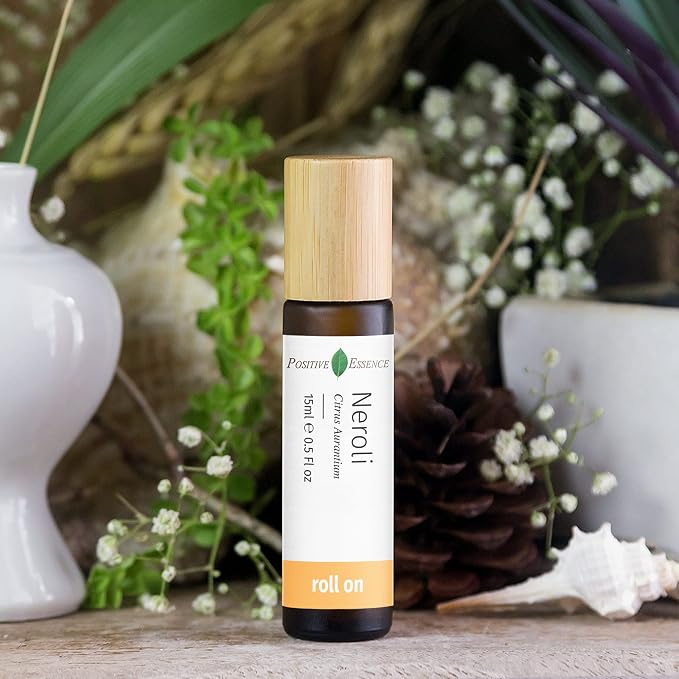 Neroli Essential Oil Roll-On – Natural Aromatherapy Perfume Oil, Pre-Diluted with Jojoba for Skin, Travel Size 15mL Roller with Leak-Proof Metal Ball – Derived from Bitter Orange Blossom (15 mL)