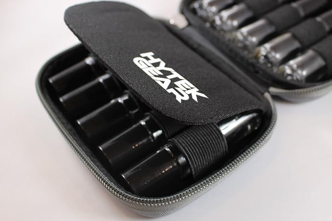 Essential Oil Carrying Case Holds 10 Bottles Perfect for Roller Bottles 5ml - 10ml Multiple Colors! (1 Pack, Gray)
