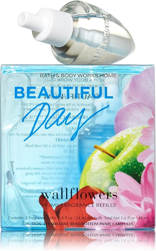 Bath and Body Works Wallflowers 2-Pack Refills, Beautiful Day, 1.6 fl Ounce Total
