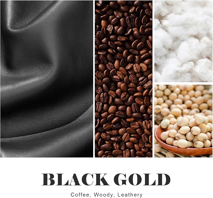 Scented Candle for Men - Man Cave Gifts Coffee Leather Woody Scent | 50Hr Burn Soy Wax Candle in Metal Tin (9oz) - Masculine Home Decor, Birthday Gift for Him
