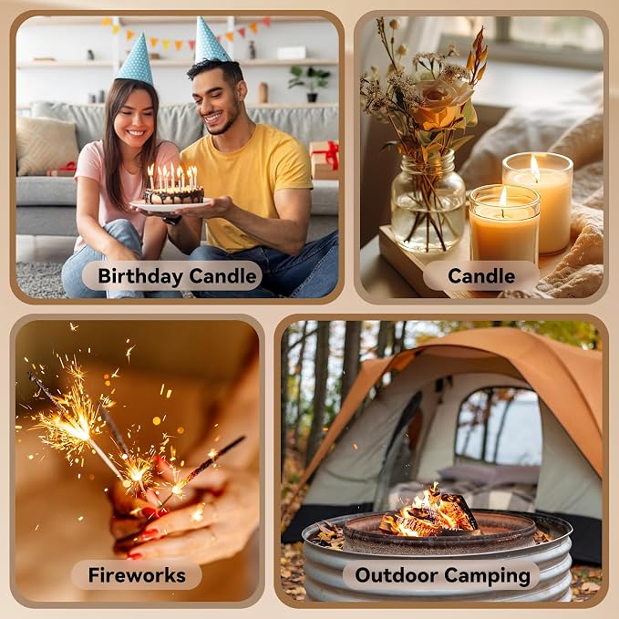 Coquimbo Fathers Day Dad Gifts from Daughter Son Wife: Electric Lighter Dad Mens Birthday Gifts, Rechargeable Windproof Flameless Dual Arc Plasma Lighters