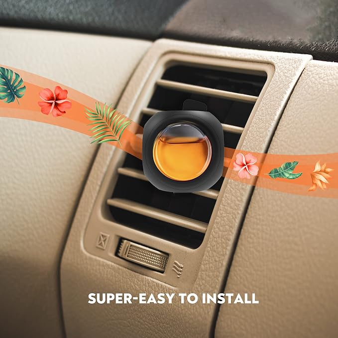 DRIVEJOY Car Air Freshener Vent Clips, 8 PK, 6 Hawaiian, 2 New Car, Car Fresheners for Men Women, Up to 240 Days, Natural Odor Eliminator