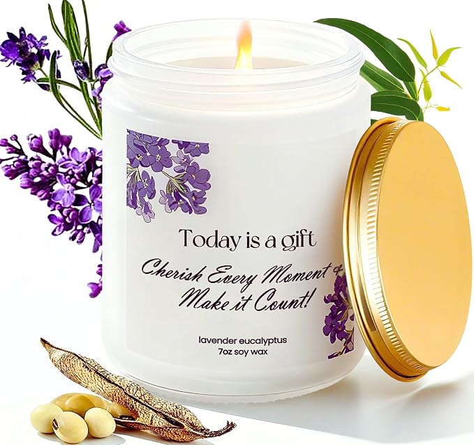 Lavender Eucalyptus Soy Candle 7oz – Relaxing Aromatherapy | Lavender eucalyptus aroma · Clean burn · Long-lasting fragrance · Calming effect · Stress relief · Gift ready