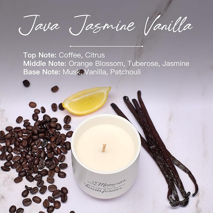 Sympathy Candle for Loss of Loved One - Through Memories Memorial Gift - Midnight Jasmine & Vanilla - 40H Soy Wax Remembrance, Bereavement, Grief & Condolence Keepsake Jar Present