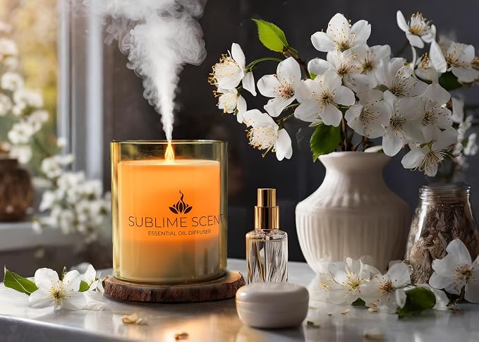 Flameless Essential Oil Diffuser - Corded. It Features an Easy to use 150ml Water Tank, Light on or Off Mode, and a Safety auto-Switch that Prevents it from overheating in case it Runs Out of Water.