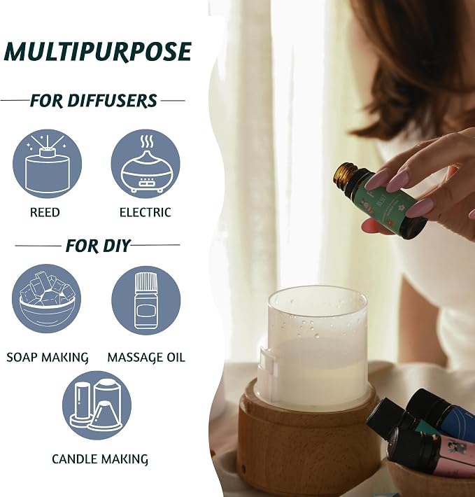 Folkulture Sleep Essential Oils Set for Diffuser | Set of 3 Aromatherapy Oils for Relaxation & Bedtime | Lavender, Eucalyptus & Rosemary | Calm Home Fragrance & Self-Care Gift