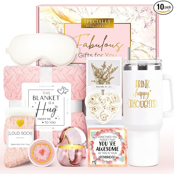 Gift Baskets for Women Birthday Gifts for Women Unique Get Well Gift for Woman Luxury Self Care Gifts for Woman Get Better Soon Care Package Set for Her Spa Kit Box for Best Friends, Girlfriend, Mom