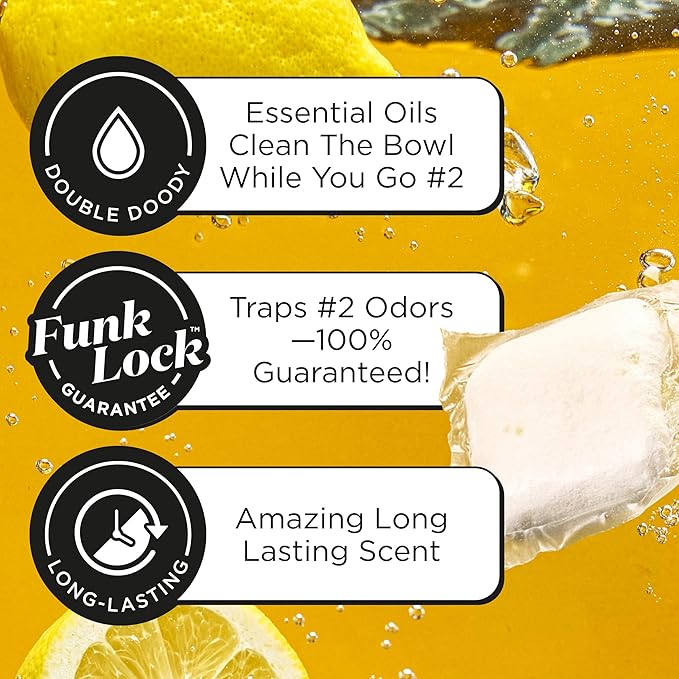 Poo~Pourri Original Citrus Before-You-Go 2-in-1 Toilet Potty Pods 20ct - Bathroom Odor Remover & Toilet Cleaner - Plant Based Ingredients & Essential Oils - with Lemon, Bergamot, & Lemongrass Scent