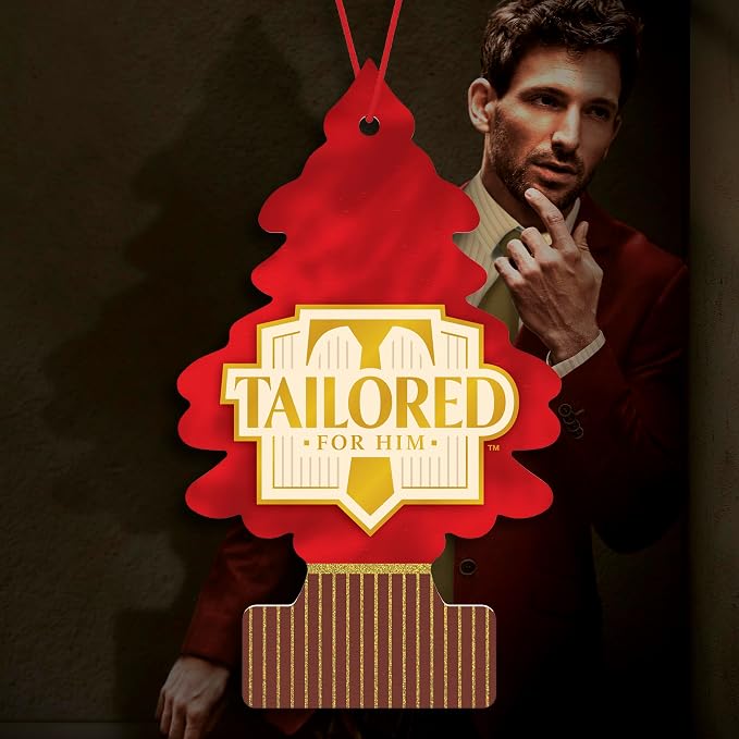 LITTLE TREES Car Air Freshener | Hanging Tree Provides Long Lasting Scent for Auto and Home | Tailored for Him, 24 Air Fresheners