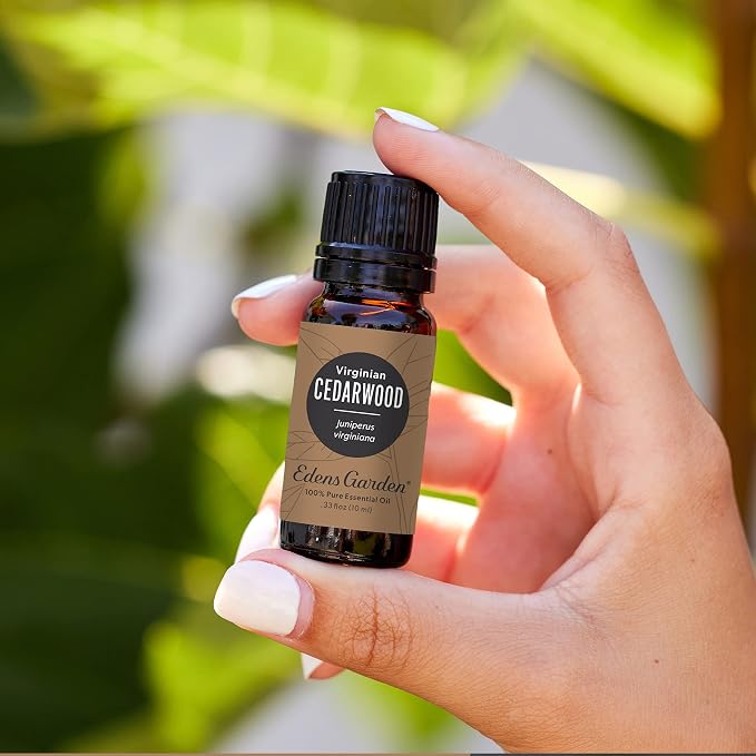 Edens Garden Cedarwood- Virginian Essential Oil- 100% Pure Premium Grade, Undiluted, Natural, Therapeutic, Aromatherapy, The Best for Diffuser, Skin, Hair, Humidifiers 10 ml (.33 fl oz)