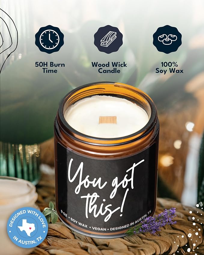 You Got This Candle, Inspirational Gifts for Women & Men, Encouragement Gift for Women, You Got This Candles for Women, Cheer Up Presents for Him and Her, Encouraging and Uplifting Gifts for Friends