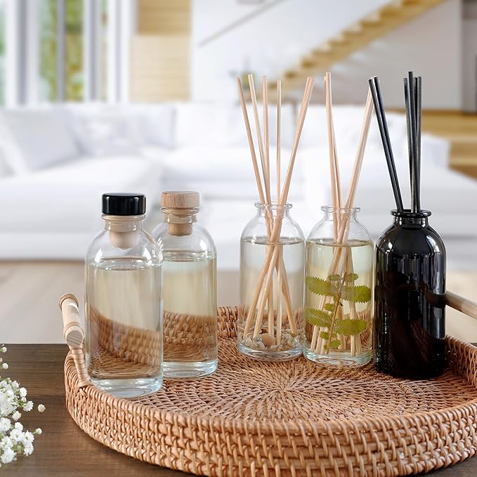 Urban Naturals Lavender Vanilla Scented Oil Reed Diffuser Refill | Includes a Free Set of Reed Sticks! Lavender Blossom, Creamy Vanilla, White Woods and Sugared Musk | 4 oz.