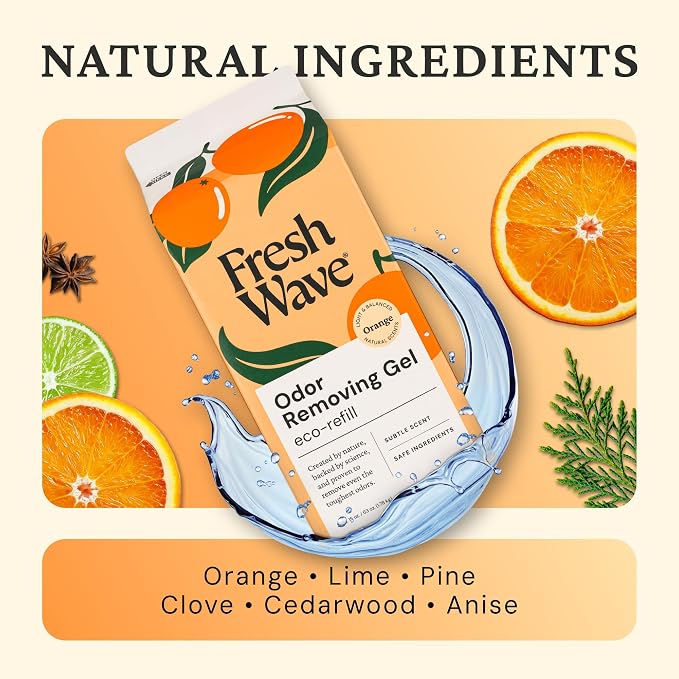 Fresh Wave Orange Odor Removing Gel Refill, 63 oz