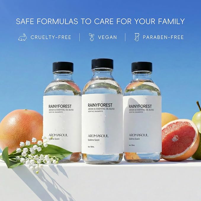 Hotel Diffuser Oil RainyForest Scent - Premium Fragrance Oil for Ultrasonic and Waterless Diffuser - 120 mL, 4 fl oz