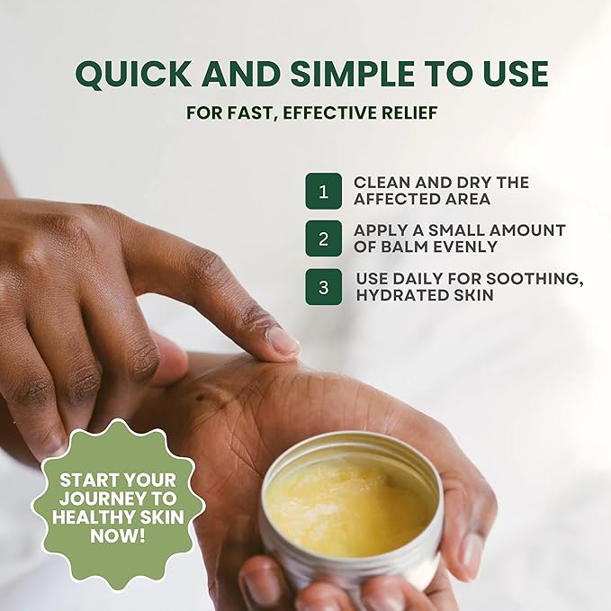 KESMEDIK Tea Tree Oil Balm for Skin, Soothes Itching, Rashes & Dry Skin, Antifungal Defense for Athlete’s Foot, Jock Itch, Chafing, Bug Bites & Eczema, Natural, Effective & Safe for All Ages